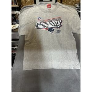 Vintage New England Patriots T Shirt 2007 AFC Champions Clean XL Tom Brady Ts3